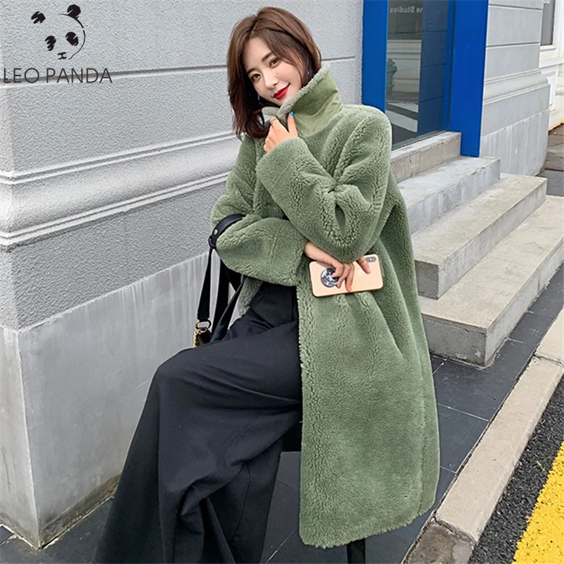 2019 зимняя женская обувь высокого качества из овечьей сдвига шуба Роскошные