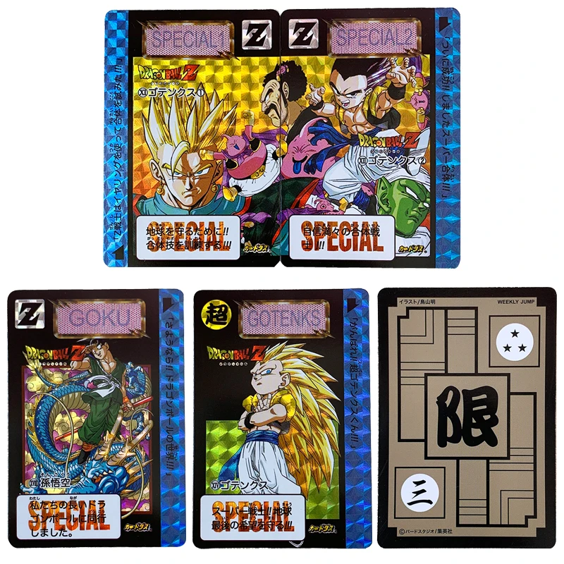 

Dragon Ball Cards 9pcs/set Dragon Ball Buu Saga No2 Flash Card Anime Composite Craft Game Collection Cards for Children Toys