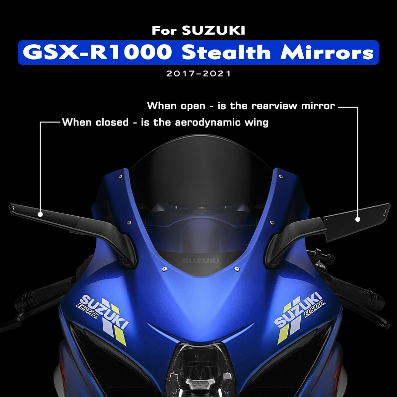 MKLIGHTECH для SUZUKI GSX-R1000 17-21 GSXR 1000 GSX-R 1000R зеркала заднего вида ветровое крыло