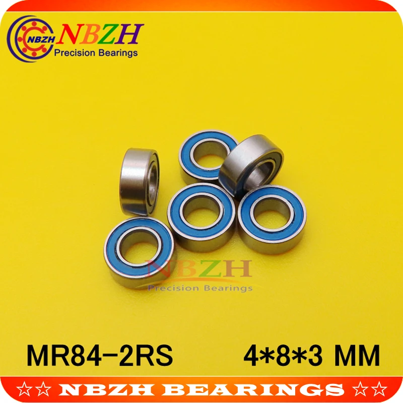 NBZH цена продажи 10 шт. MR84ZZ MR84-2RS SMR84ZZ SMR84-2RS 4X8X3 мм Глубокие шаровые подшипники MR84/L-840 ZZ MR84 RS MR84-2RS