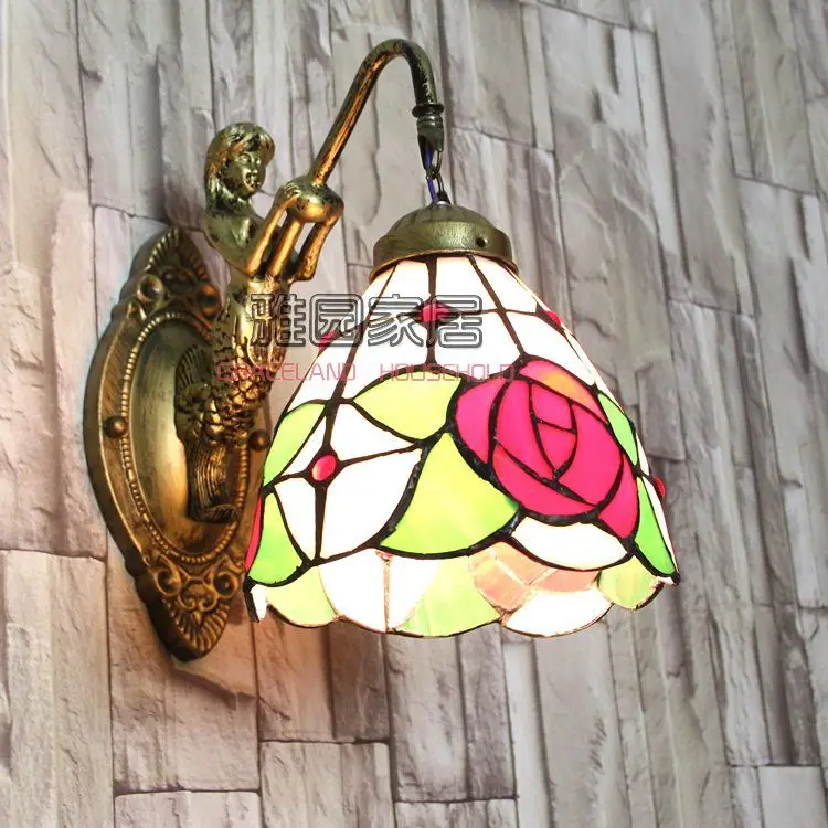 

Vintage Glass Turkish Mosaic Lamps Handmade Bedroom Study Living Room Corridor Porch Aisle E14 Turkish Lamp on the Wall