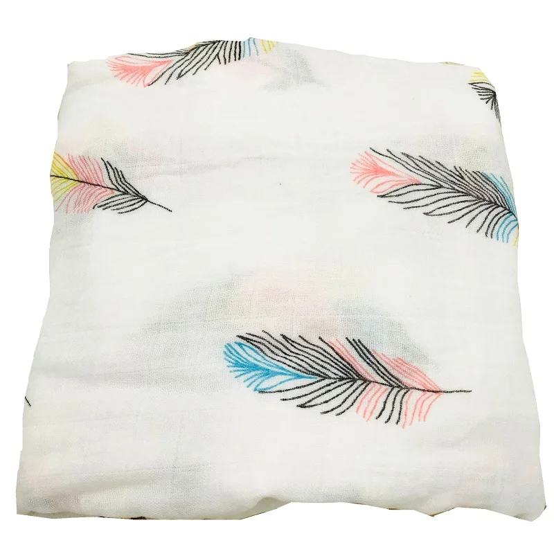 Детское муслиновое одеяло из 70% бамбукового волокна очень мягкое Пеленальное