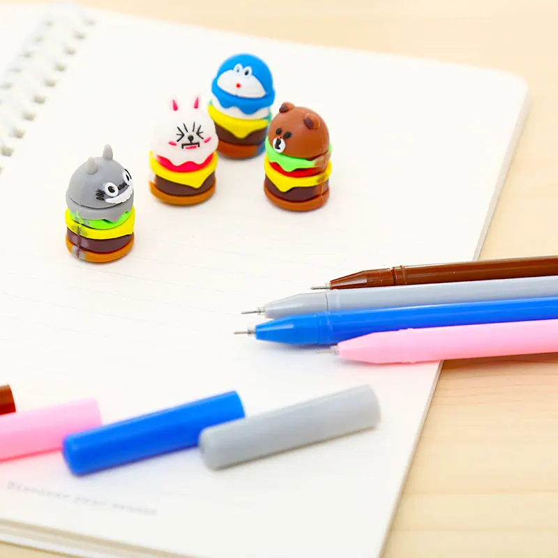 Гелевая ручка Kawaii Line Friend Cat Милая Doraemon аниме Стационарный магазин вещь школьный