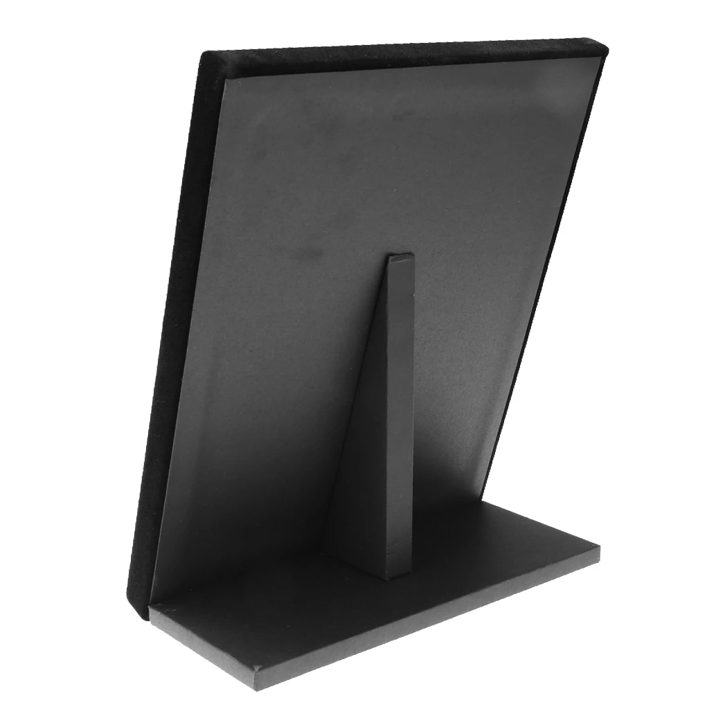 

100-Hole Velvet Rings Earrings Stand Tray L-type Plastic Display Rack