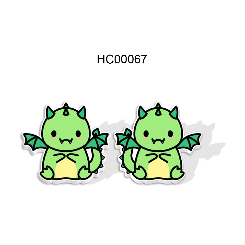 

Cartoon Cute Resin Earrings Animal Green Dinosaur Stud Earrings for Girls Women Children Birthday Gift Lovely Jewelry
