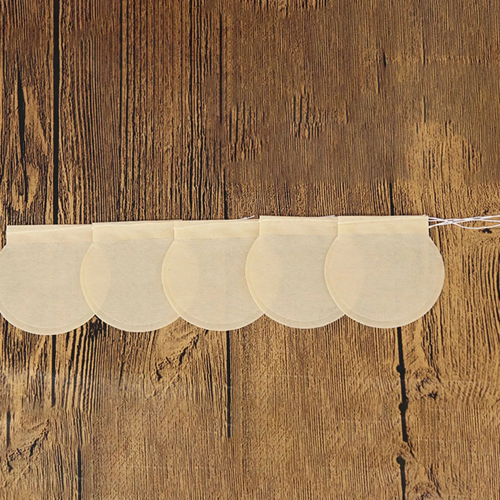 

100Pcs Round Tea Bags Scented Tea Filter Bag 75mm Seal Paper Teabags For Herb Loose Tea Disposable