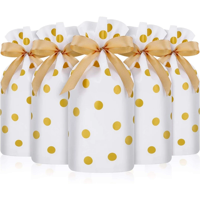 Подарочный пакет на новый год 100 упаковок для закусок со шнурком конфет