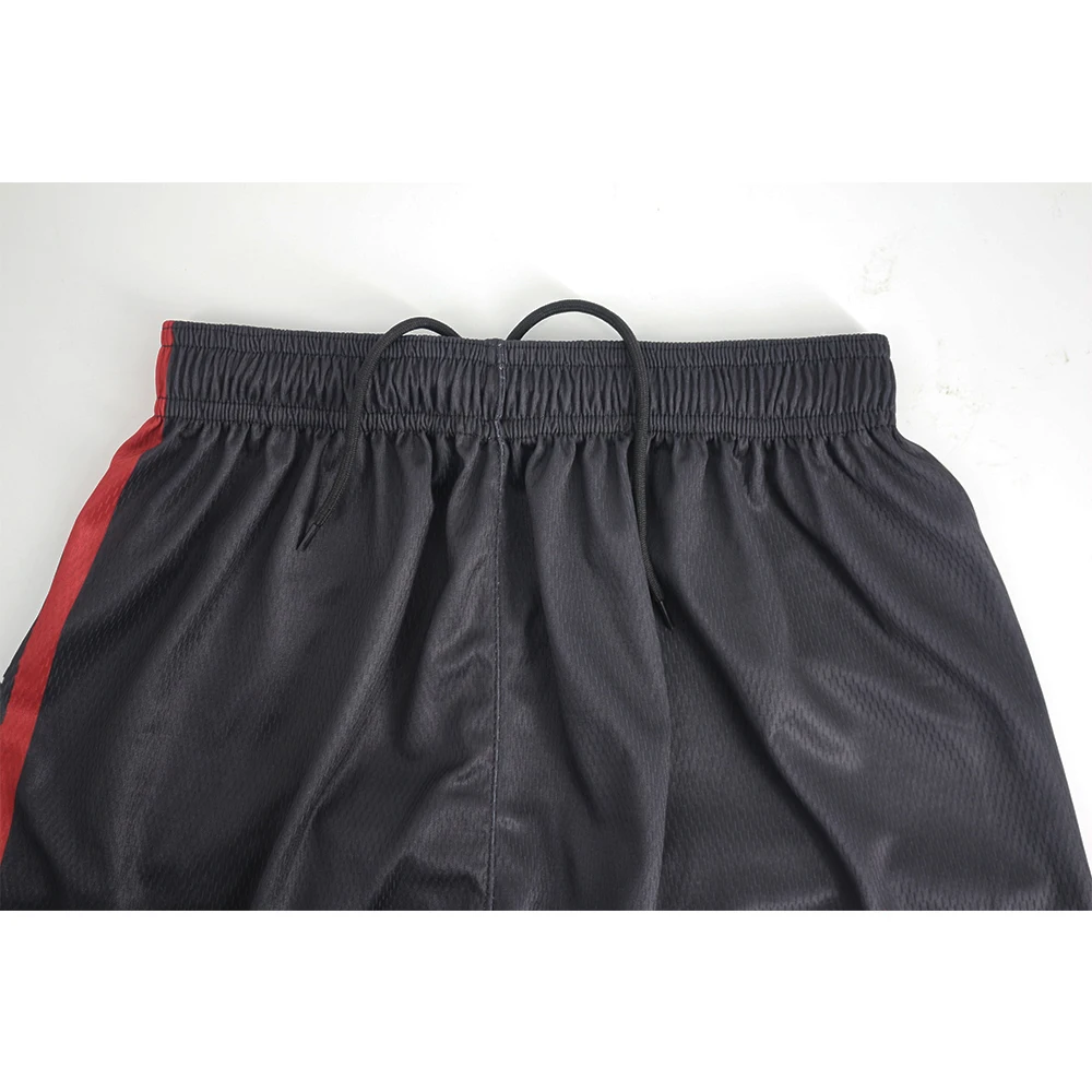 Красные геометрические дышащие тренировочные быстросохнущие баскетбольные