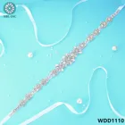 Пояс для невесты, со стразами, свадебное платье со стразами, 1 шт., WDD1110