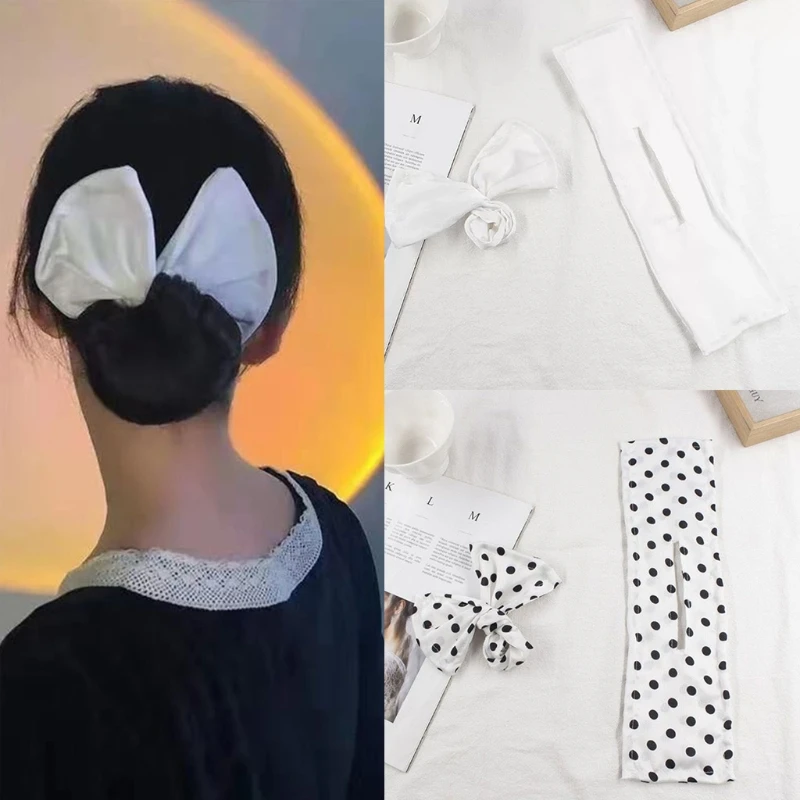 Элегантная прическа в пучок французская бывшая легкая многоцветная ткань