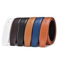 new luxury brand belts men high quality no buckle male strap genuine leather waistband ceinture homme luxury fashion 3 3cm