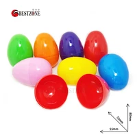 20pcs 55x80mm lovely multicolor plastic easter eggs large size egg for marriage decoration or festival gifts supplies funny toy