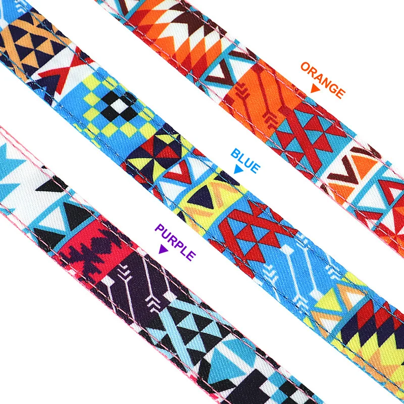 

nylon all seasons personalized dog collar dog flower and leashes for pet dog cat with rose gold metal buckle all quick release