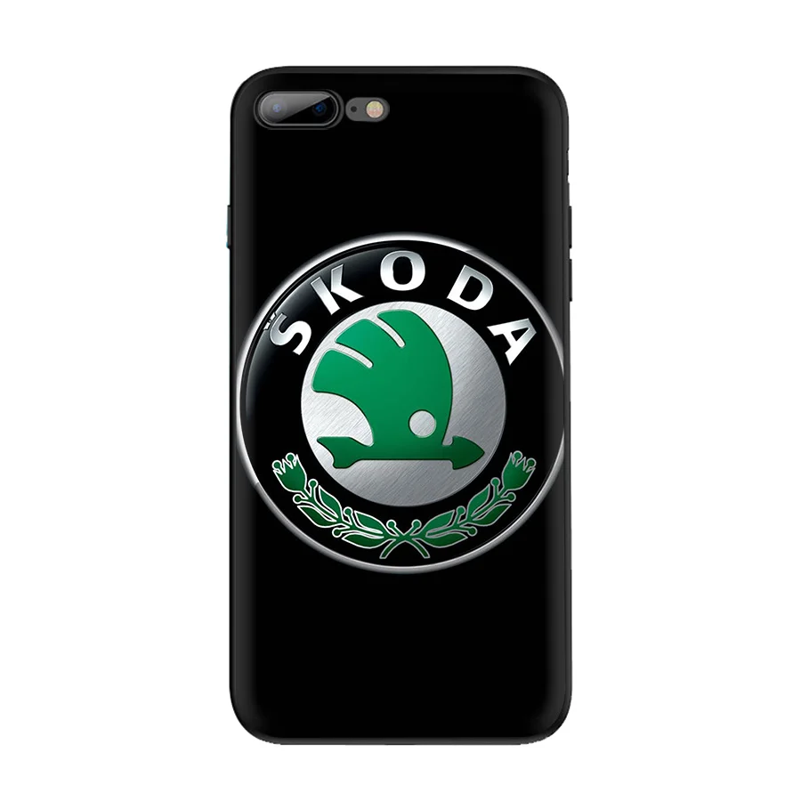 Skoda Автомобильный логотип мягкий Чехол из ТПУ для мобильного телефона для i6 6s 7 8 Plus i11 Pro X XR XS Max XR 5 5S SE - Цвет: B11