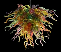 multi colored hall decoration hanging led light newest murano glass chandelier
