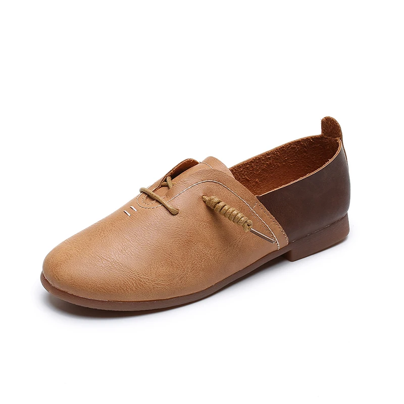 Женские туфли оксфорды на плоской подошве кожаные лоферы с прострочкой Мокасины
