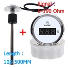 Датчик уровня воды 100-500 мм, датчик 0-190 Ом, подходит для датчика уровня воды на лодке и автомобиле с красной подсветкой 9-32 В