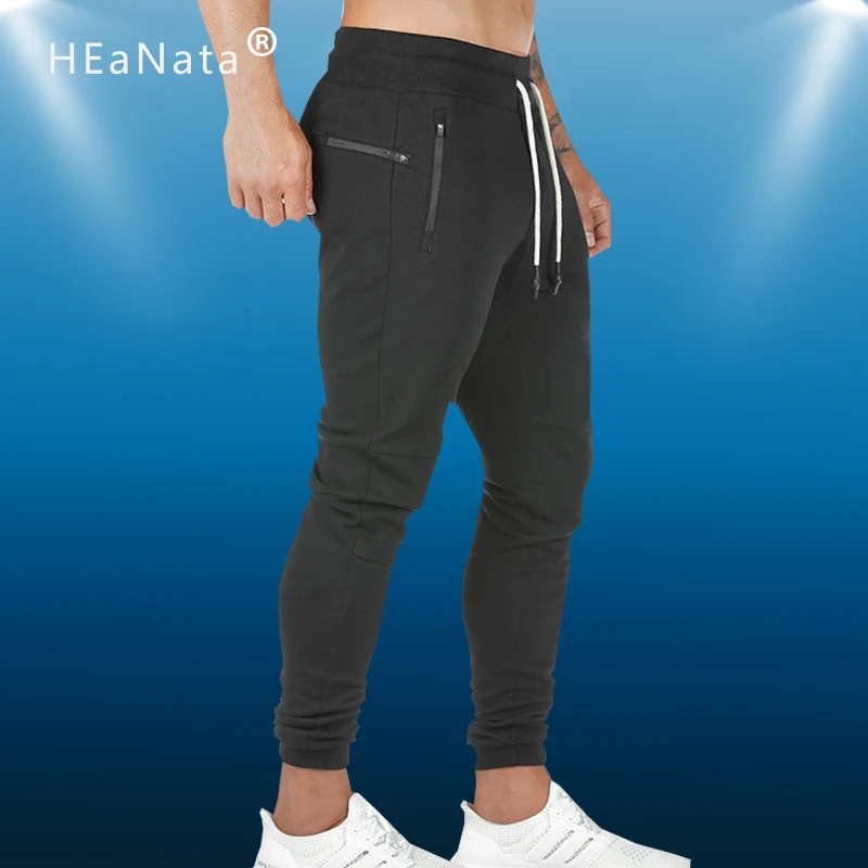 Штаны для бега мужские спортивные с карманами на молнии|Беговые штаны| |