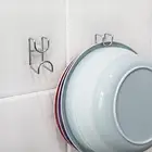 Лидер продаж, стеллаж для раковины из нержавеющей стали, экономия пространства, настенные крючки для раковины в ванной комнате, стеллажи для хранения, Прямая поставка