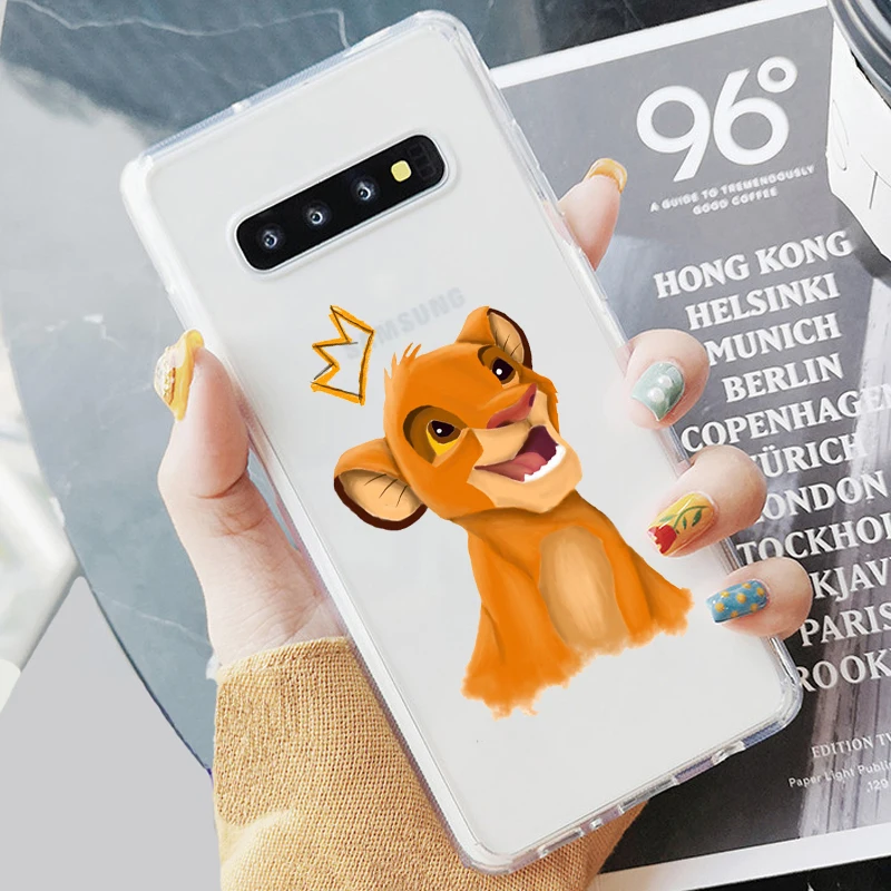 TPU Король Лев simba Pumba Hakuna Matata мягкий чехол для телефона samsung S7 Edeg S8 S9 Plus S10+ S10E Lite A50 A70 NOTE8 - Цвет: TPU
