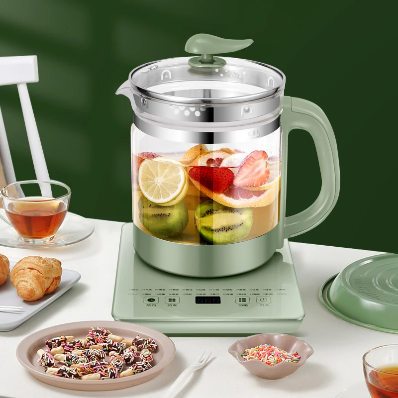 

Домашний автоматический чайник для здоровья, многофункциональный плотный стеклянный чайник, чайник для китайской медицины, стеклянный чай...