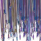 2 шт.лот высококачественные квадратные змеиные скрученные веревки панцирные длинные цепи ожерелья для женщин и мужчин ошейник панк подарок изготовление ювелирных изделий оптовая продажа