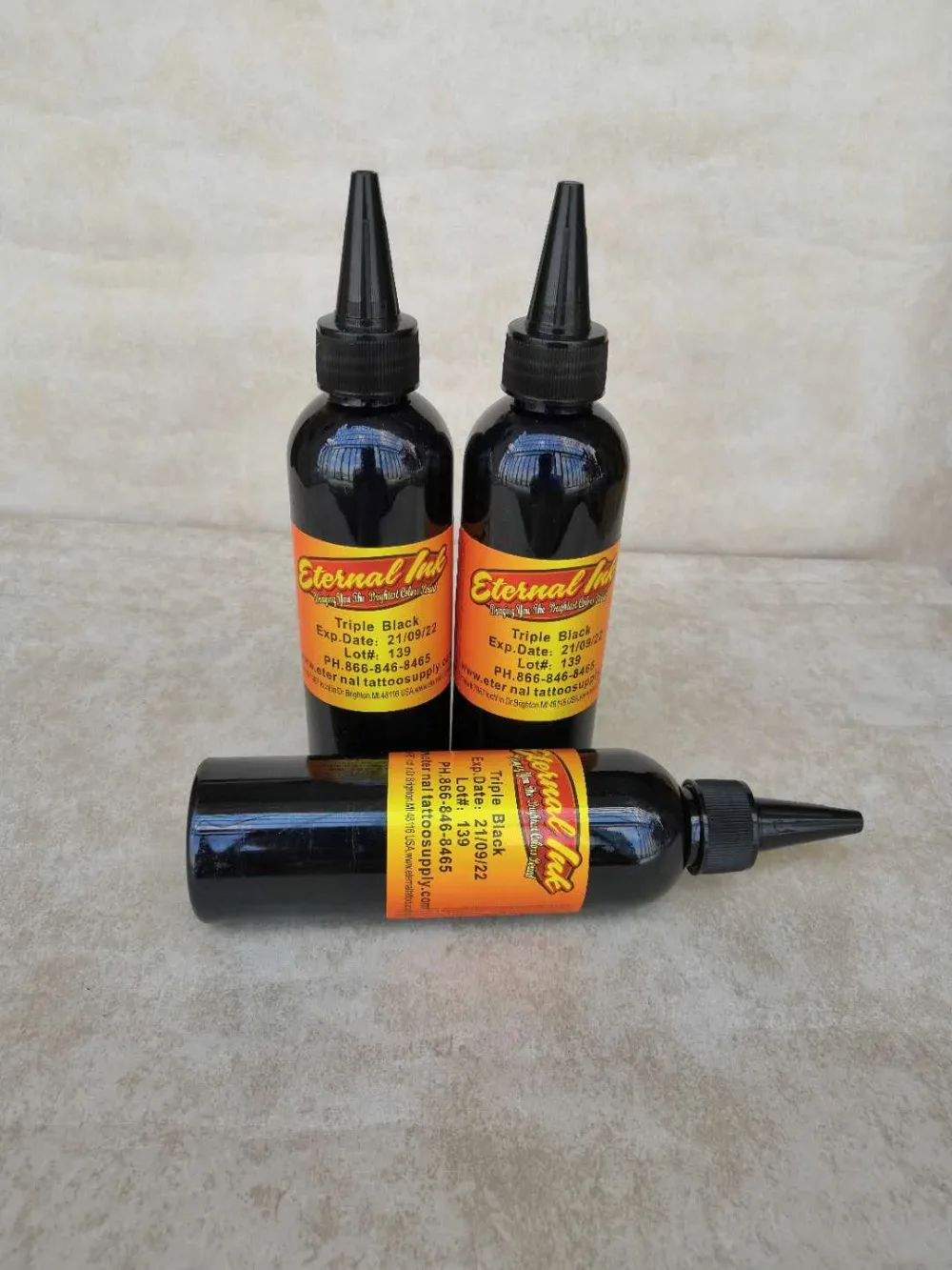 

New design 8 oz tattoo ink Set body art permanent pigment 230ml black paint for tattoo kit tattoo profesional