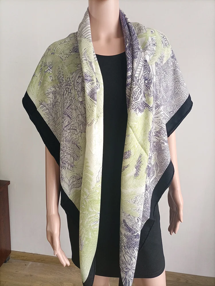 

Women Charming Print Cashmere Scarf Shawl 2021 Winter Ladies Luxury Blanket Pashmina Poncho Cape Foulard 132*132cm