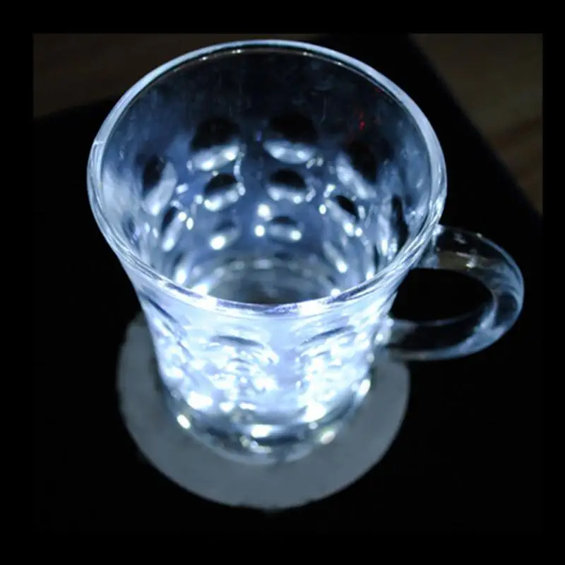 Наклейки на бутылки подставки огни питание от батарейки светодиодный коврик для