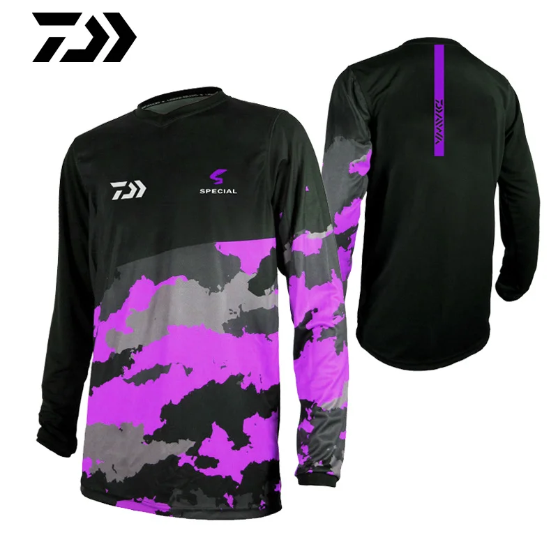 Новинка 2019 быстросохнущая одежда DAIWA для рыбалки Солнцезащитная дышащая летняя