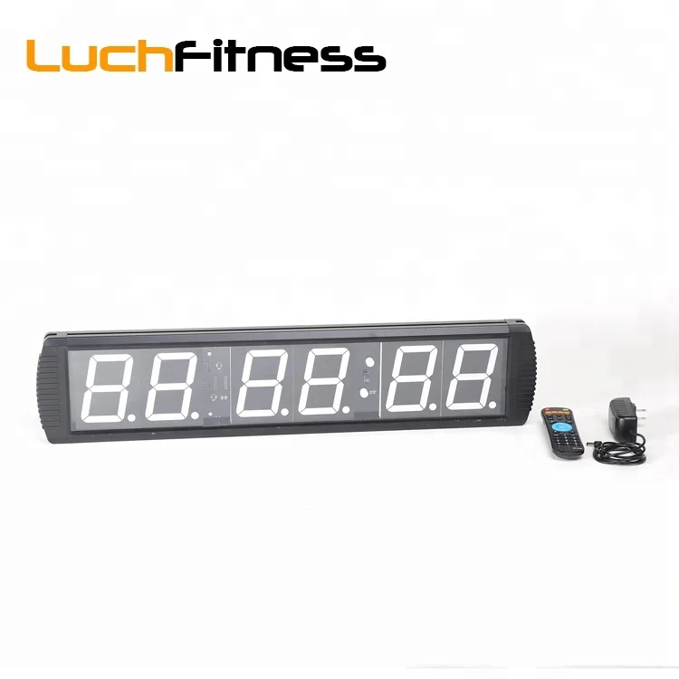 

Multi-functional sport training 6 digits led remote gym timer