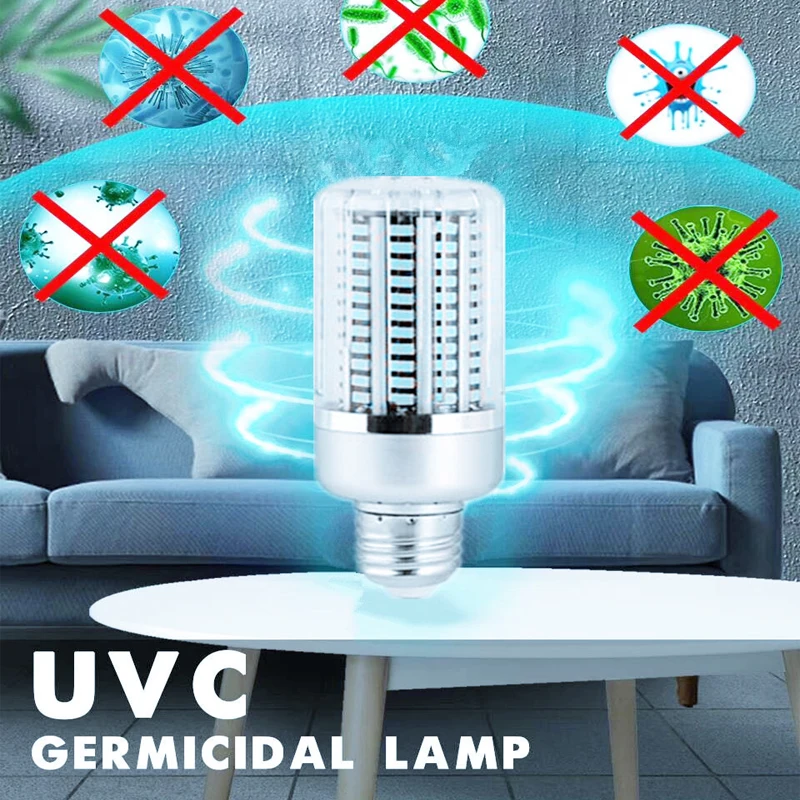 Новая УФ бактерицидная лампа E27 Led UVC светильник с пультом дистанционного