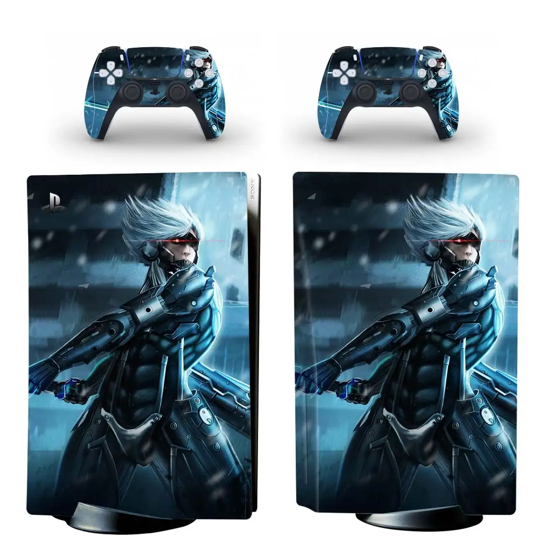 

Наклейка для консоли Playstation 5 и 2 контроллера, стиль 1