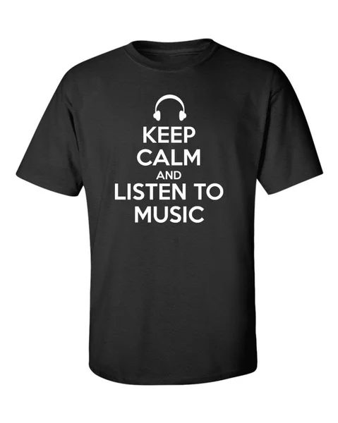 

KEEP CALM AND LISTEN TO MUSIC Funny Men's T-Shirt Fun Gift Idea HUMOUR JOKE