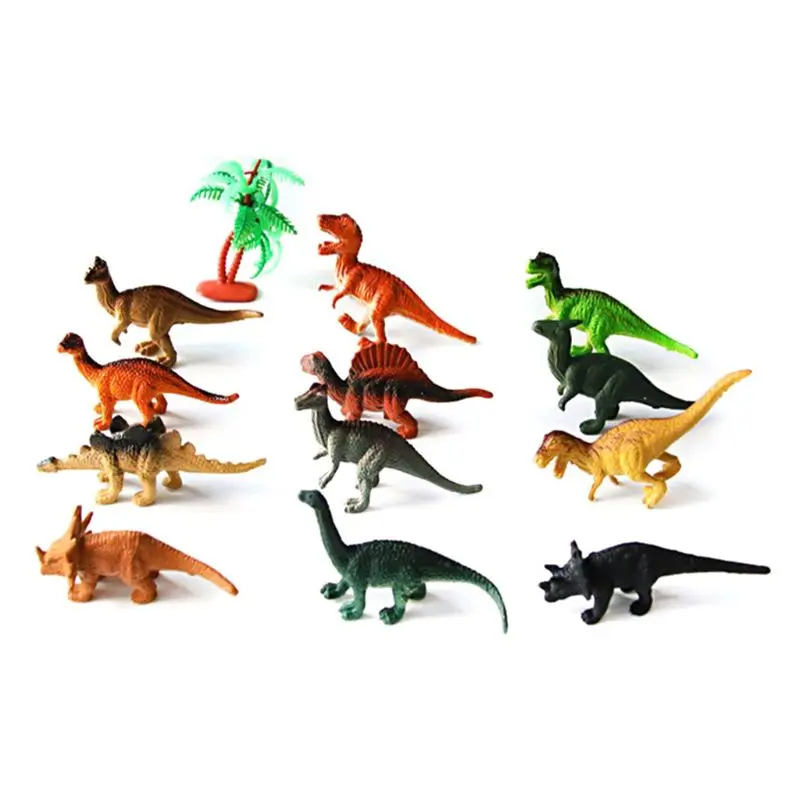 

12 Pcs Mini Dinosaur Play Set, Assorted Realistic Small Dinosaur Figure Model