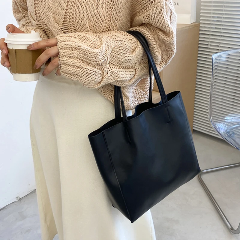 Вместительная сумка-тоут для женщин Женская винтажная сумка с ручками модный