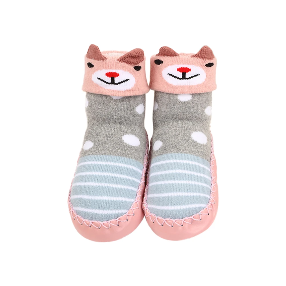 Детские носки на осень и зиму Осень зима махровая плотная детская обувь с