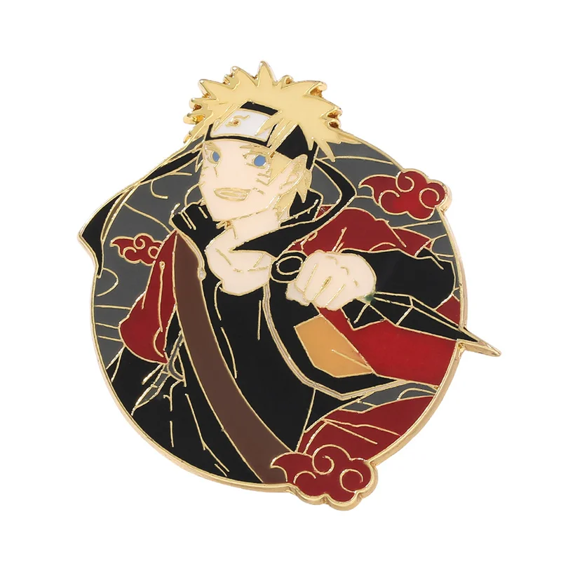 Металлический значок с мультяшным символом для манги высокого качества