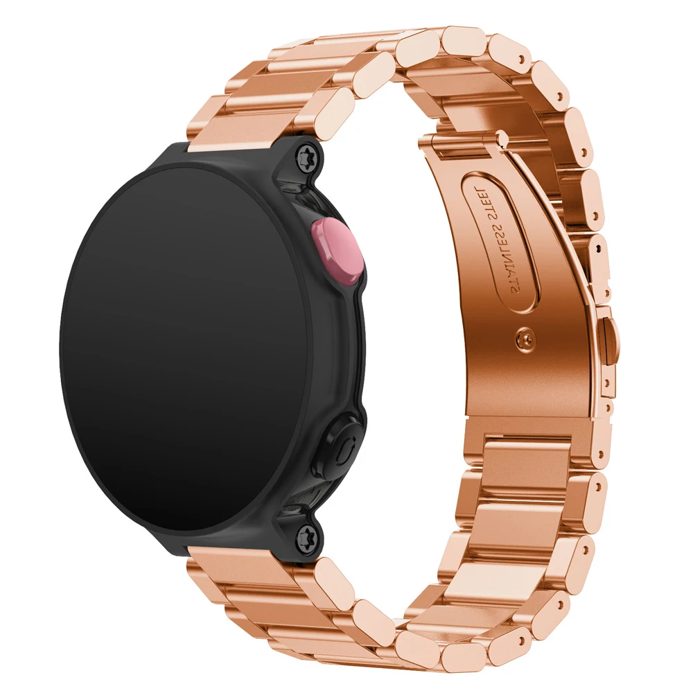 Для Garmin Forerunner 235/220/230/620/630/735XT ремешок из нержавеющей стали Бабочка Пряжка браслет