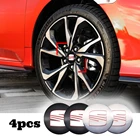 4 шт. модный автомобильный износостойкий металлический значок для колесных колес, стикер, колпак для SEAT Ibiza Leon 6J 6L Alhambra Exeo Altea Ateca