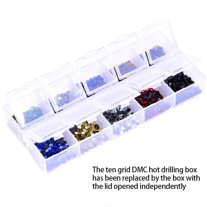 Горячая фиксация 2000 шт. красочные стразы горячей фиксации полный набор со