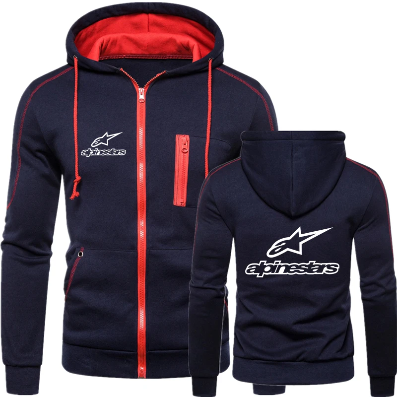 

2021 Alpinestar Letter Printing New Men's Pullover Casual Track Field Sportswear Hoodie Jogging Zipper Hooded Sweatshirt Men