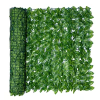1m x 3m artificial leaf plant fence landscaping fence home garden backyard balcony uv protection privacy panel