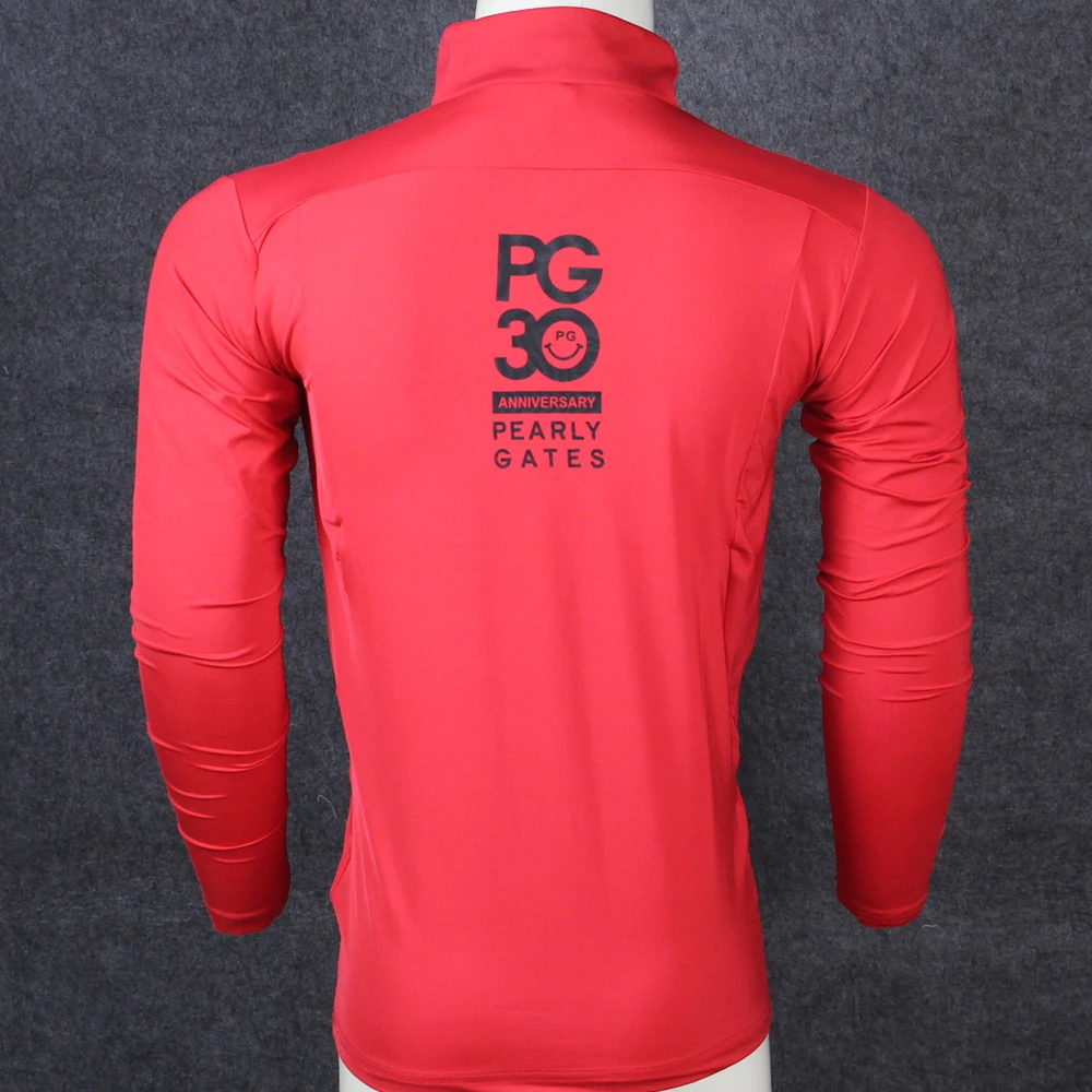 Мужская футболка для тренировок PG Спортивная с длинными рукавами и воротником на