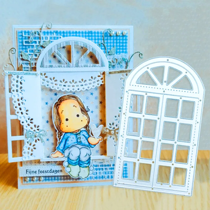 

Background window Metal Cutting Dies for DIY Scrapbooking Album Paper Cards Decorative Crafts Embossing Die Cuts