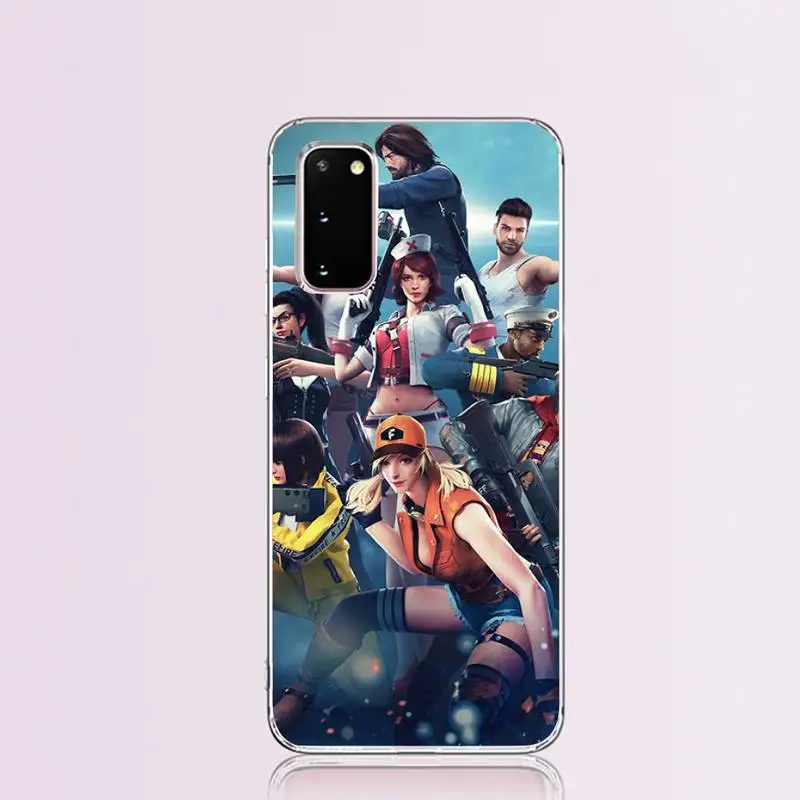 Free Fire Game Art Black Soft Shell Phone Case Capa for Samsung S9 plus S5 S6 S7 edge S8 S10 | Mobile Cases &amp Covers