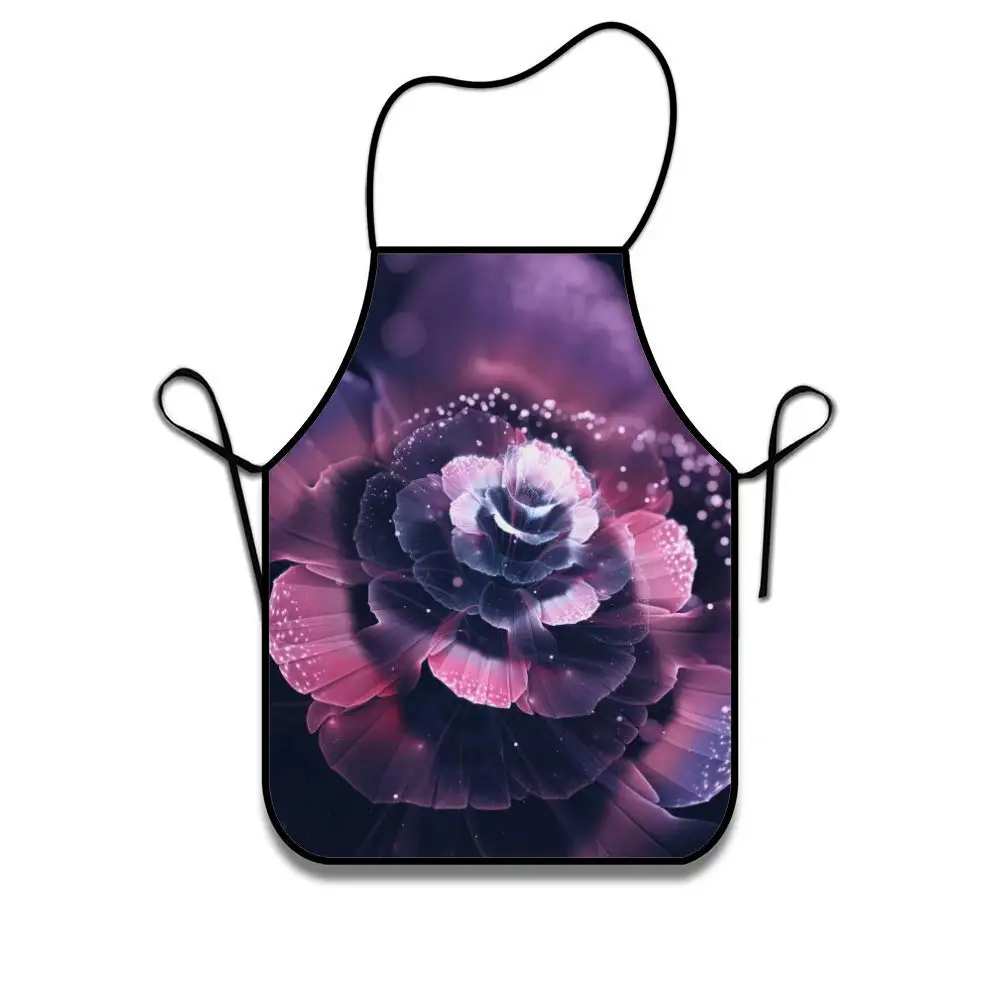 Фартуки с фрактальными цветами для мужчин и женщин профессиональный шеф повара