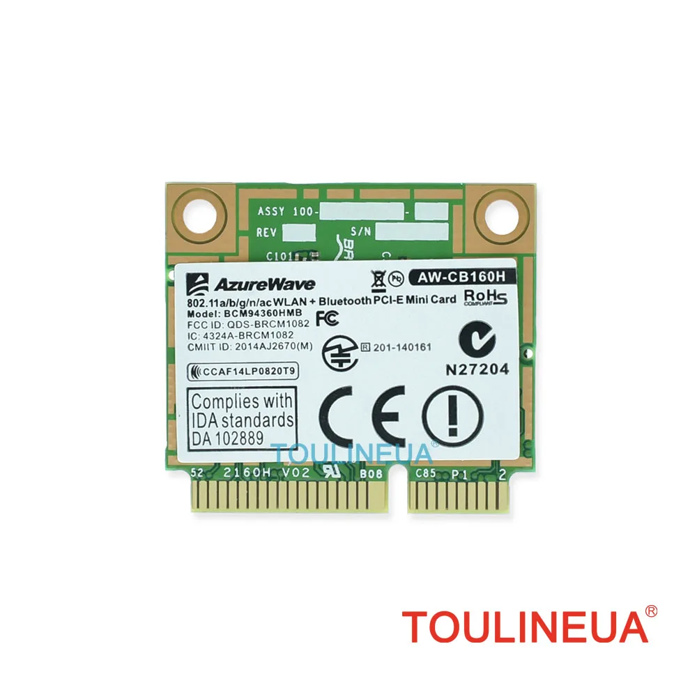 BCM94360HMB 802.11ac 1300M Двухдиапазонная 3x3 AC Bluetooth 4 0 WiFi сетевая карта лучше чем BCM94352HMB|wireless