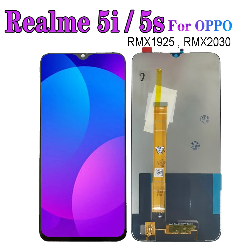 ЖК-дисплей 6 5 дюйма для OPPO Realme 5i RMX2030 5s RMX1925 экран с сенсорным датчиком дигитайзер в