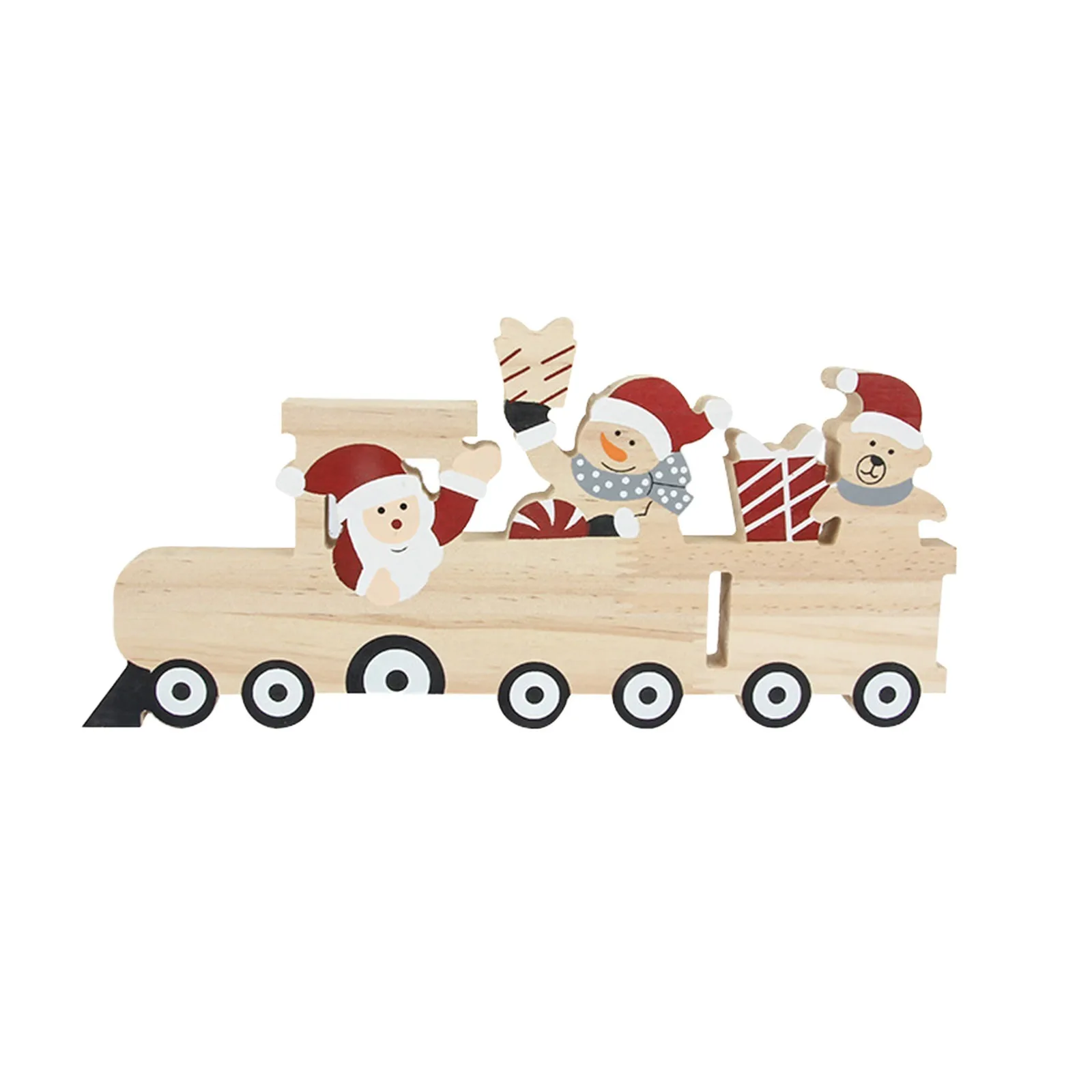 

Деревянное персонализированное семейное Рождественское украшение «сделай сам», украшение для вечевечерние в виде Санта-Клауса, EIK